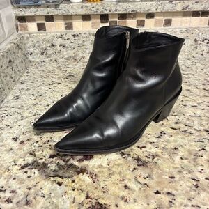 Gianvito Rossi Frankie 45 Leather Ankle Boots
